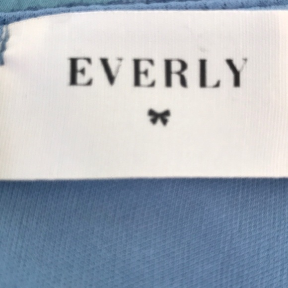 Everly blue sleeveless A line dress size S - Picture 3 of 8